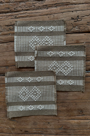 Woven Cotton Coasters (set of 2)