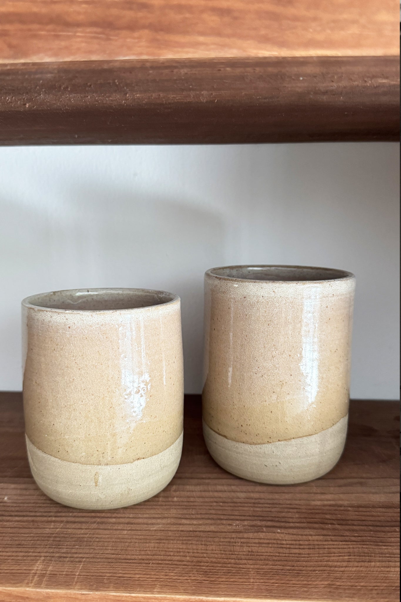 Large ceramic cup BEIGE