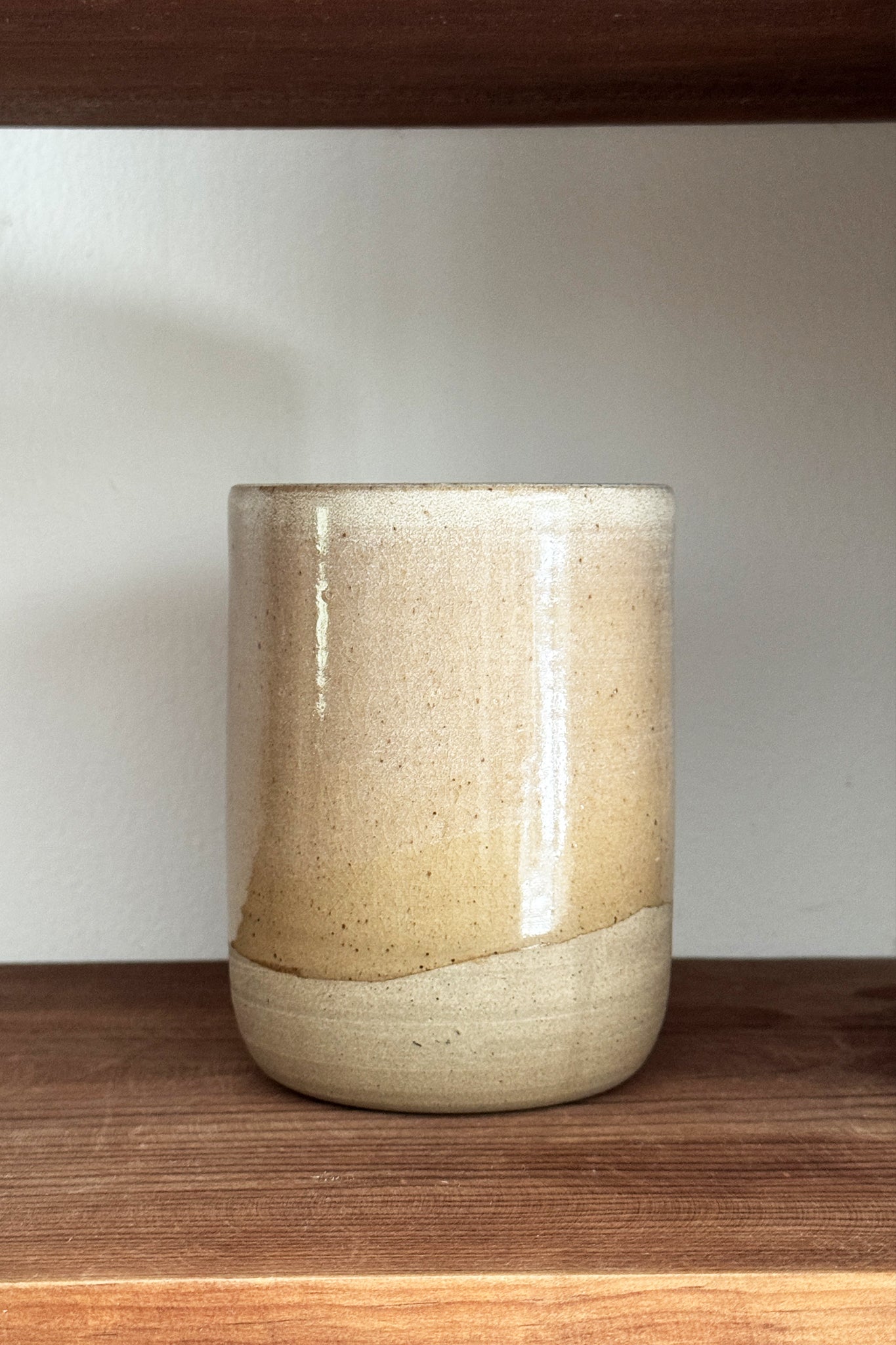 Large ceramic cup BEIGE