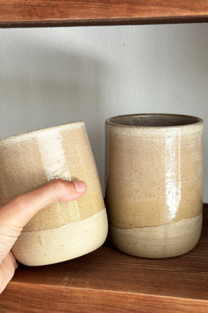 Large ceramic cup BEIGE