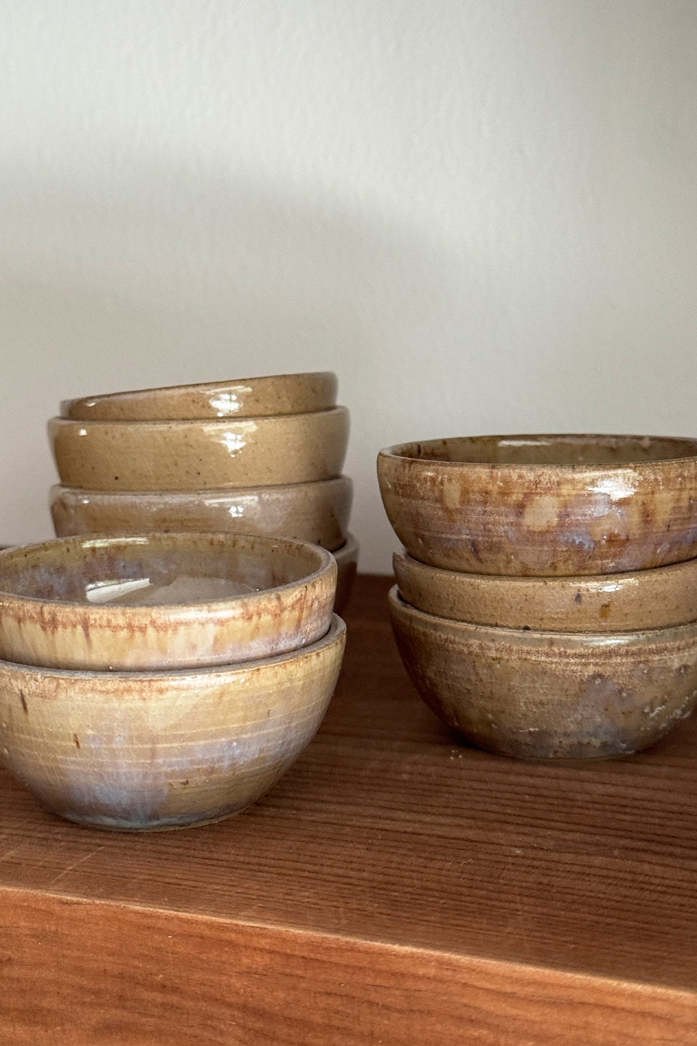 Mini ceramic bowl BROWN AND VIOLET