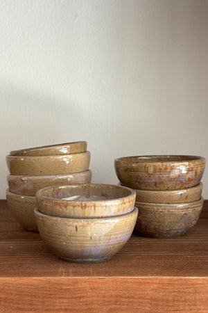 Mini ceramic bowl BROWN AND VIOLET