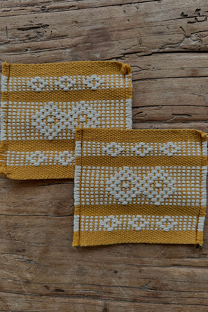 Woven Cotton Coasters (set of 2)