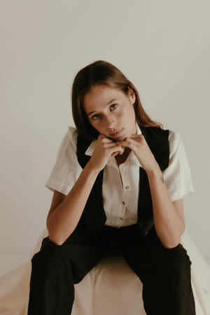 Silk High Waist Pants