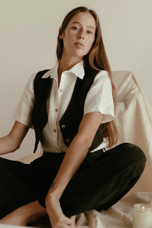 Silk High Waist Pants