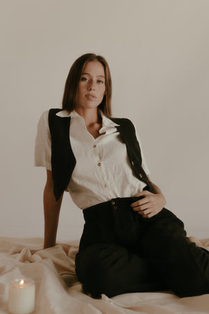 Silk High Waist Pants