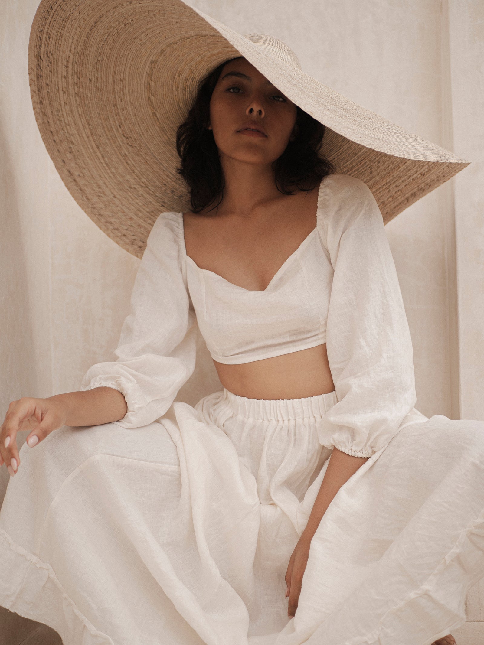 Large Floppy Straw Hat