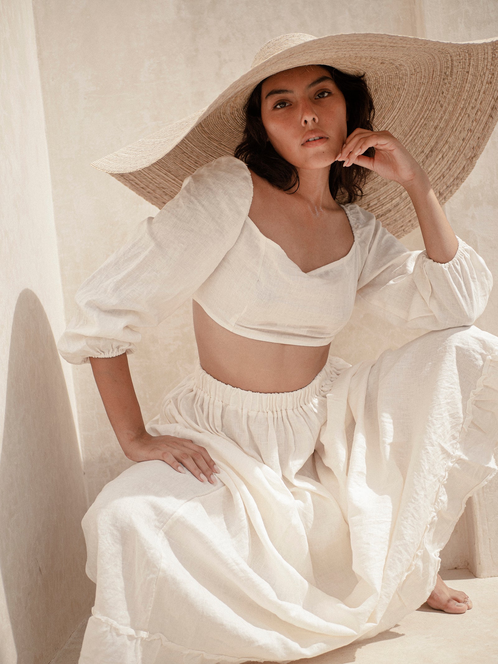 Large Floppy Straw Hat