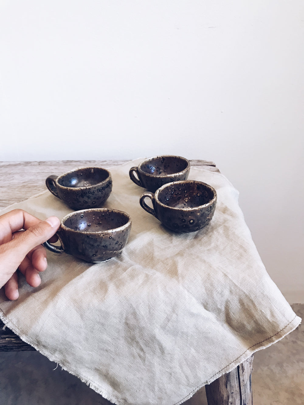 Ceramic Espresso Cup, Ceramic cup no handle, Pottery︱ La Tiendita Tulum